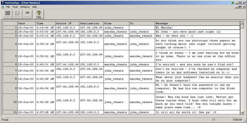 NetChatSpy Screenshot